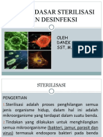 Konsep Dasar Sterilisasi Dan Desinfeksi