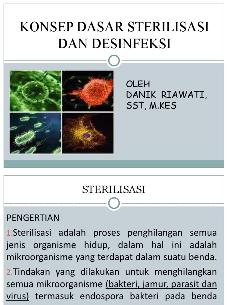 Konsep Dasar Sterilisasi Dan Desinfeksi | PDF