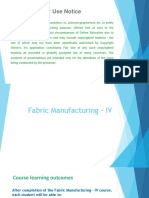 Fabric Manufacturing - IV Nonwovens