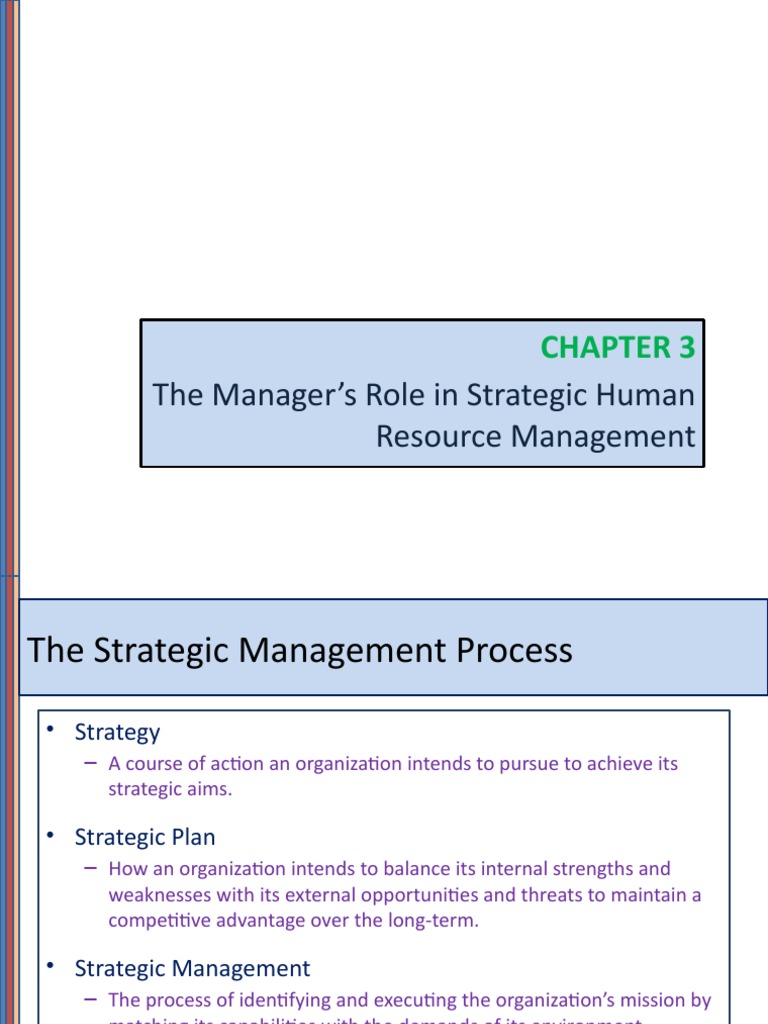 Manager's Role in Strategic HRM | PDF | Strategic Management ...