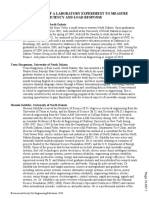 Design of a Laboratory Experiment to Measure Fuel Cell Stack Efficiency and Load Response