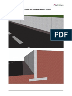 Reinforced Concrete Cantilever Retaining Wall Analysis and Design (ACI 318M-14)