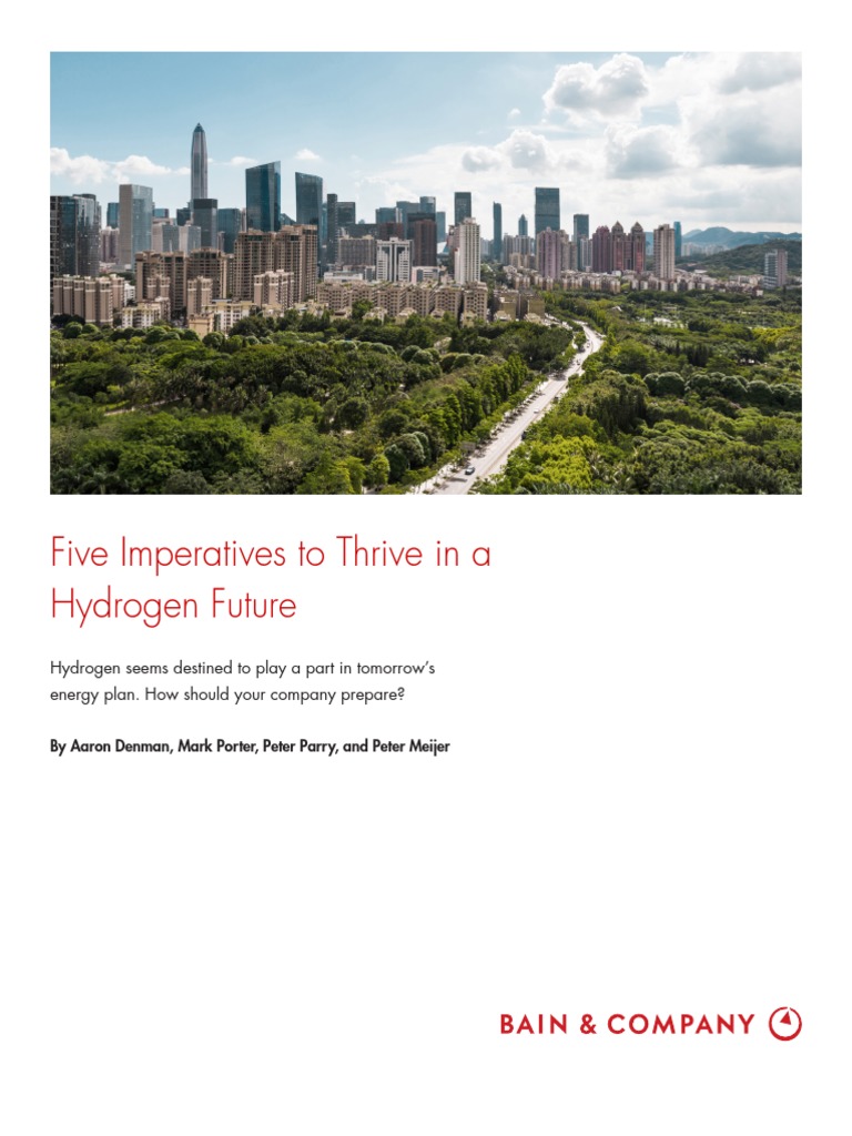 Bain Brief Five Imperatives To Thrive in A Hydrogen Future | PDF | Low ...
