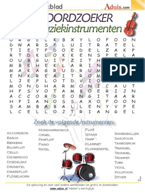 Woordzoeker-30-Muziekinstrumenten-103100 SA A NL PDF