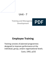 Training & Development Chapter