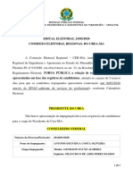 EDITAL ELEITORAL 24/03/2020 Comissão Eleitoral Regional Do Crea-Ma