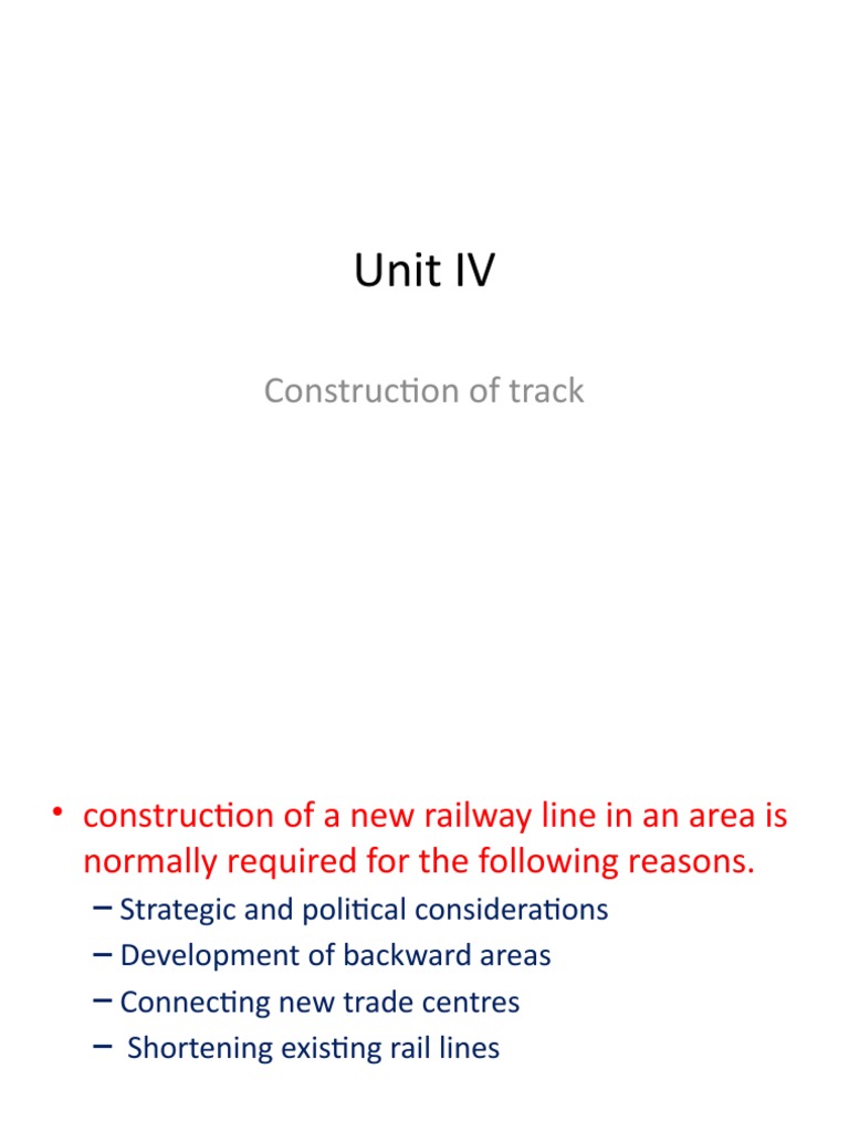 Telescopic Method in Railway Track Construction | PDF | Track (Rail ...