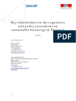 Key Stakeholders in The Regulatory and Policy Assessment On