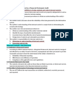 Chapter 6: Internal Control in A Financial Statement Audit