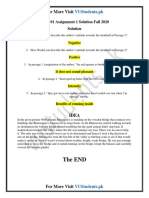 ENG101 Assignment 1 Solution Fall 2020
