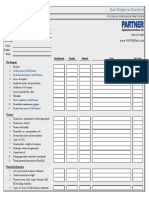 Due Diligence Checklist: For Use On Commercial Real Estate