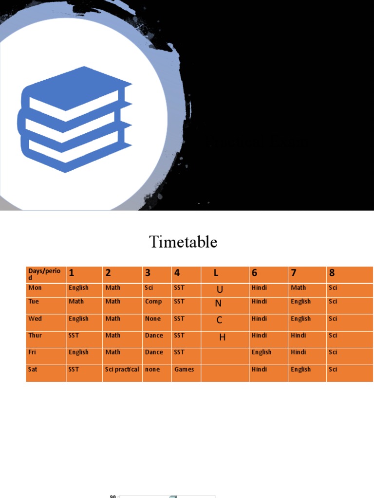 Practical Exam Timetable Overview | PDF