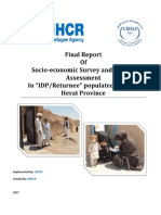 Socio-Economic Assessement Herat Afghanistan