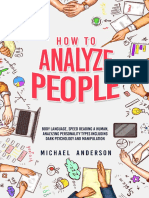HOW TO ANALYZE PEOPLE Learn Psychology System To Read People Analyze Body Language Amp Personality Types The Power of Body