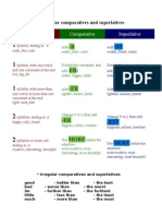 Comparatives and Superlatives