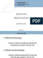 Falsa Posição - Método numérico para encontrar raízes