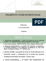 DROIT SOCIAL -Pr.ESSAGHIR Hassan Séance n°1