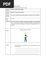 TEMPLATE 4: The Lesson Structure