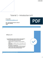 Tutorial01 R Introduction