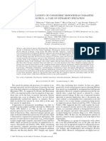 Molecular Phylogeny of Congeneric Monogenean Parasites (Dactylogyrus) : A Case of Intrahost Speciation