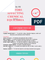 Activity #4: Factors Affecting Chemical Equilibria