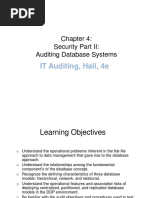 IT Auditing, Hall, 4e: Security Part II: Auditing Database Systems