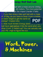 Work and Power Calculation
