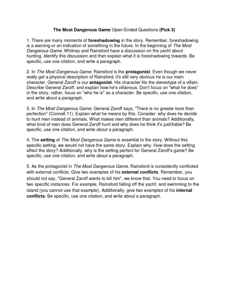 Allan Nataren Munoz The Most Dangerous Game Open