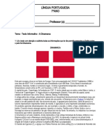 7.ºano - Texto Informativo - Dinamarca