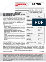 Non-Sag Epoxy Adhesive 617NS Technical Data Sheet