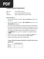 Test 1 - CEB2093 - Reaction Engineering 2