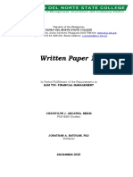 Arcayna - Written Paper 1