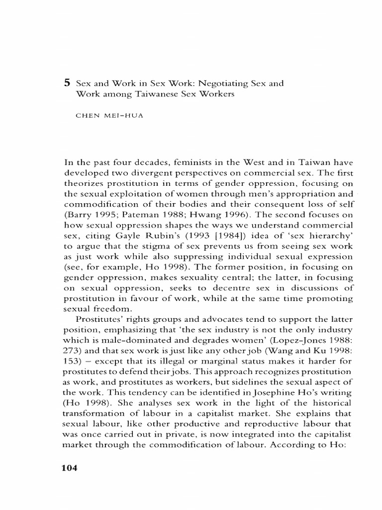 Sex and Work in Sex Work Negotiating Sex | PDF | Prostitution | Femininity