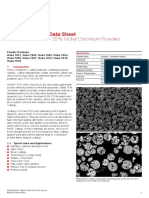 Material Product Data Sheet Chromium Carbide - 25 % Nickel Chromium Powders