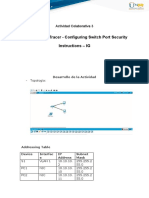 2.2.4.9 Packet Tracer - Configuring Switch Port Security Instructions - IG