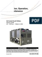 Installation, Operation, and Maintenance: Air-Cooled Scroll Chillers