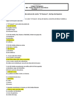 M5 - Ficha Aferição de Leitura O Conto - Com Respostas Online