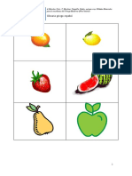 Fichas Vocabulario - Frutas y Verduras Imagenes
