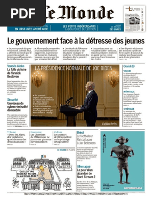 Le Monde 29 01 2021 Pdf Donald Trump Gouvernement Americain
