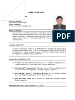 CV of Kh. Masud Karim