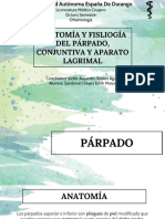 Anatomia y Fisiología Del Parpado, Cunjuntiva y Aparato Lagrimal