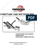 Chieftain 1400 Dry-Rinser Spares Manual