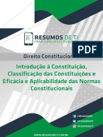 Direito Constitucional Introdução Classificação e Eficácia e Aplicabilidade - v1 - 1570797715