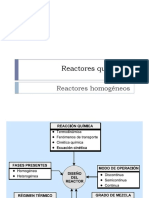 Reactores Químicos Homogeneos