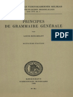 Principes de Grammaire Générale, Hjelmslev