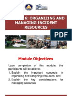 Module 6 Organizing and Managing Incident Resources 2