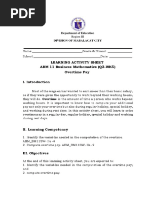 ABM11 BussMath Q2 Wk5 Overtime-Pay