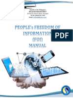 Bulan Water District Freedom of Information Manual