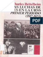 Bettelheim Las Luchas de Clases en La URSS Primer Periodo 1917 1923