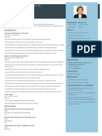 Sample Format of Resume